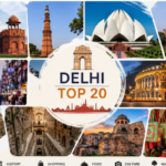 Delhi top tourist places collage